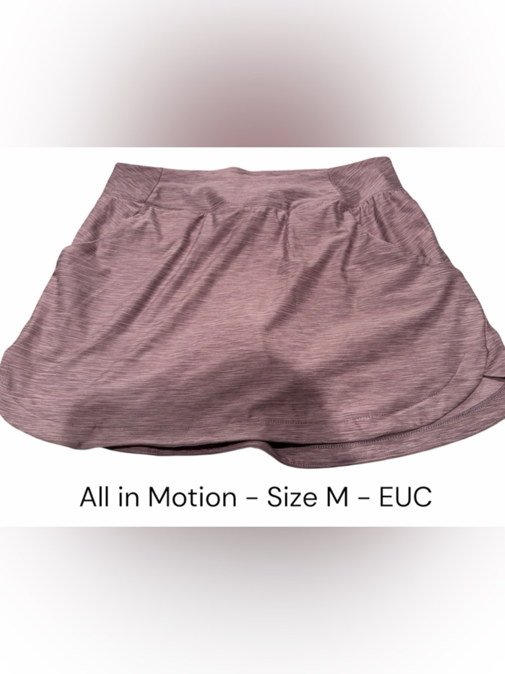 all in motion dusty mauve athletic skort